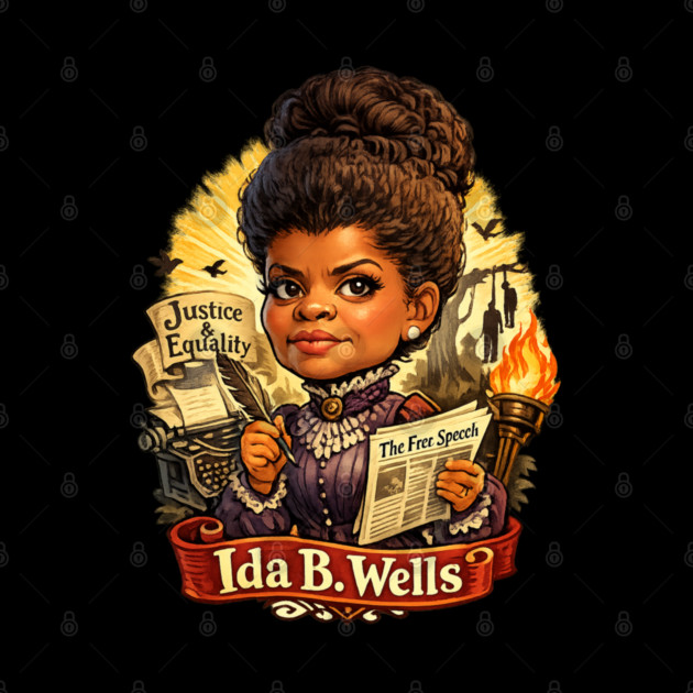 Ida B. Wells Justice & Truth Journalism by UrbanLifeApparel