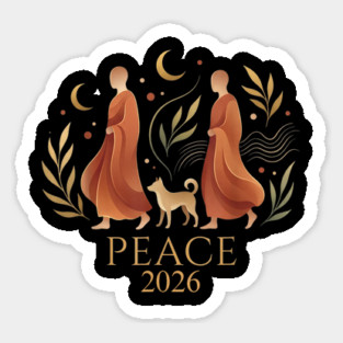 Walk for Peace Monks with Aloka Sticker