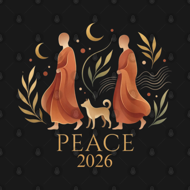 Walk for Peace Monks with Aloka by dtr_art