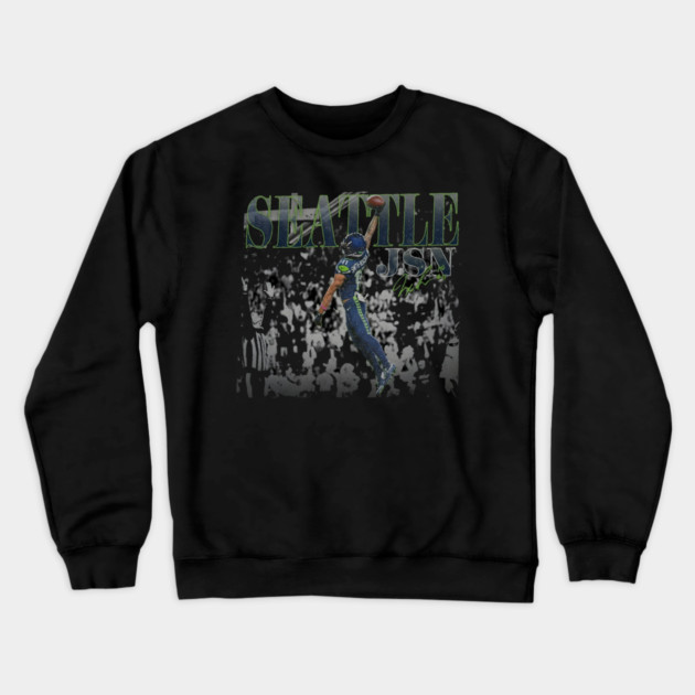 JSN Seattle-Seahawks Jaxon Smith Crewneck Sweatshirt by dtr_art