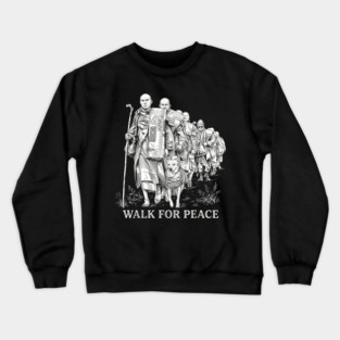 Walk for Peace Monks with Aloka Crewneck Sweatshirt