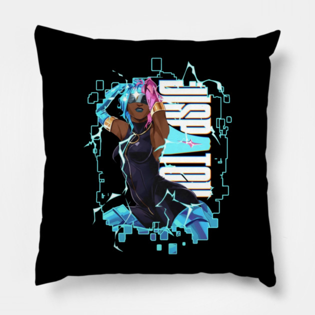 Dispatch Game 2025 Lettering Pillow by dtr_art