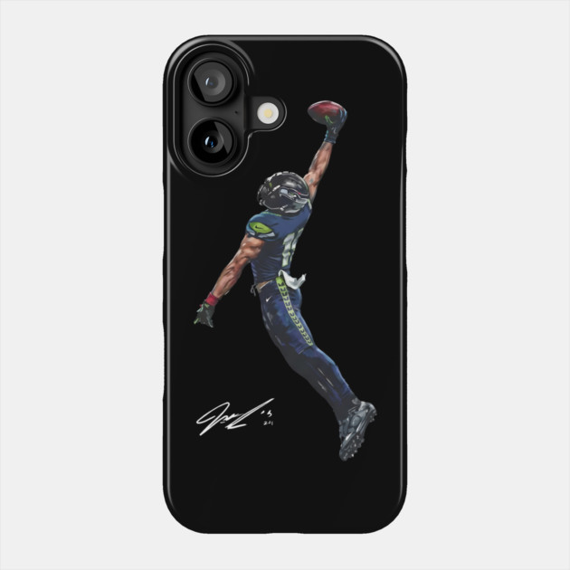 JSN Seattle-Seahawks Jaxon Smith Njigba JUMP Phone Case by dtr_art