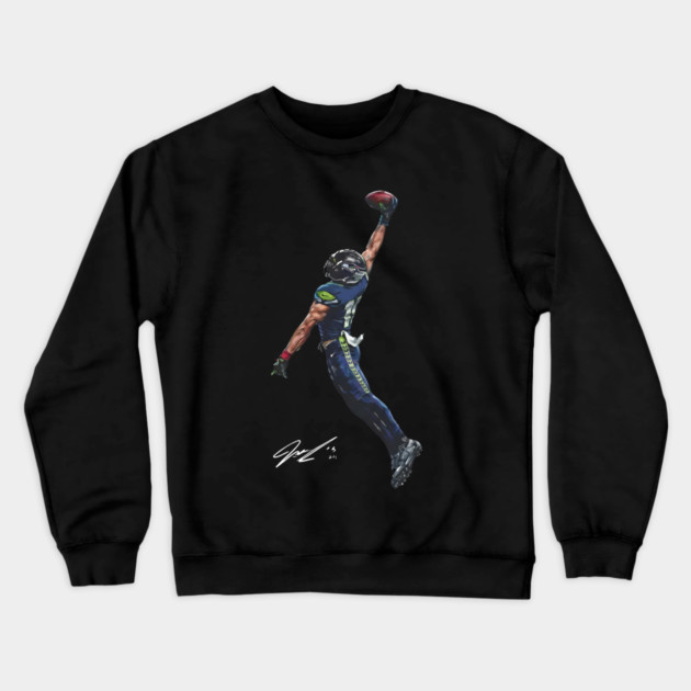 JSN Seattle-Seahawks Jaxon Smith Njigba JUMP Crewneck Sweatshirt by dtr_art