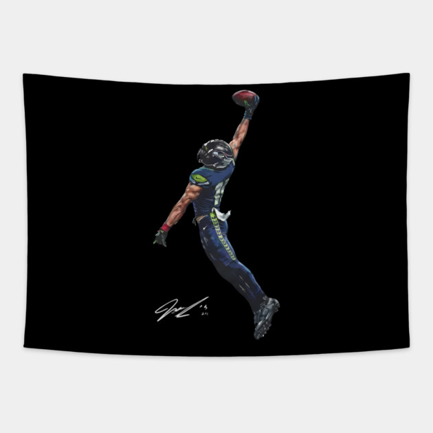 JSN Seattle-Seahawks Jaxon Smith Njigba JUMP Tapestry by dtr_art