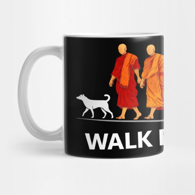 Walk for Peace Monks with Aloka Dog Freedom by dtr_art