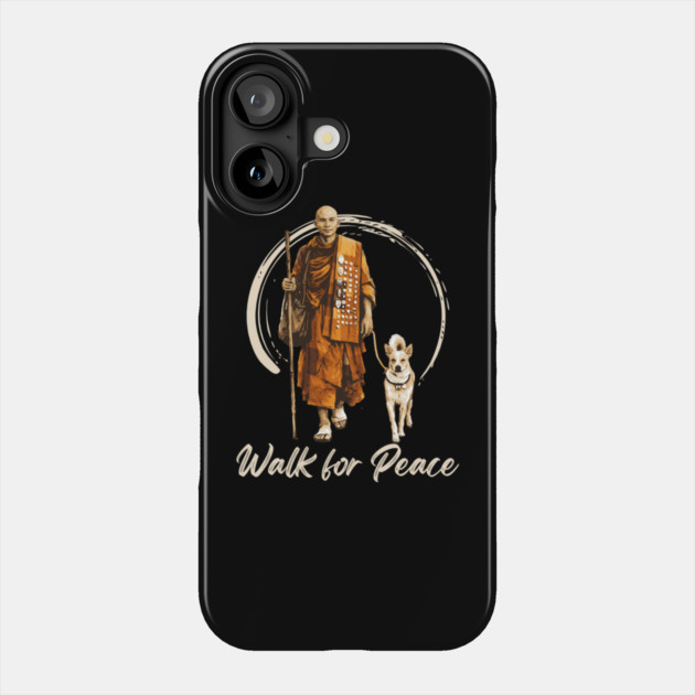 Walk for Peace Monks with Aloka Phone Case by dtr_art