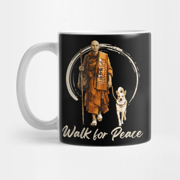 Walk for Peace Monks with Aloka by dtr_art