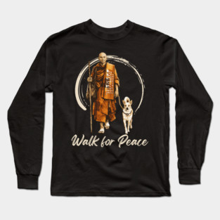 Walk for Peace Monks with Aloka Long Sleeve T-Shirt