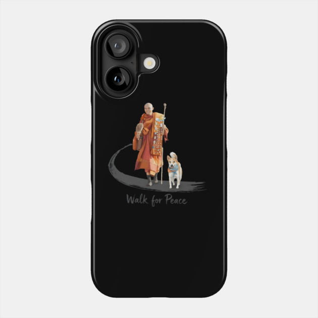 Walk for Peace Monks with Aloka Phone Case by dtr_art