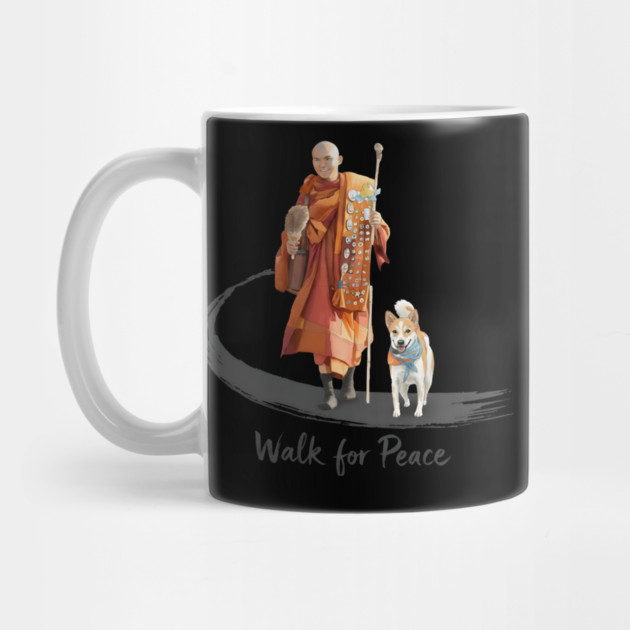 Walk for Peace Monks with Aloka by dtr_art