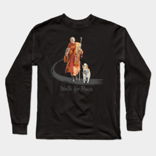 Walk for Peace Monks with Aloka Long Sleeve T-Shirt