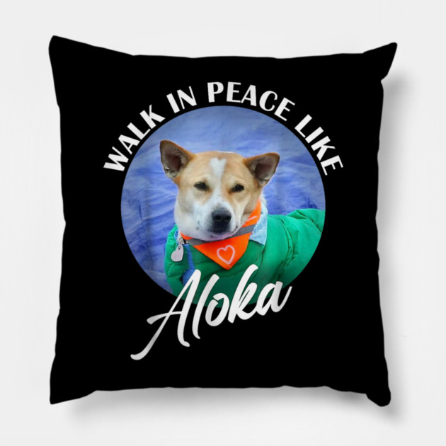 Walk for Peace Monks with Aloka Pillow by dtr_art