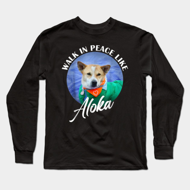 Walk for Peace Monks with Aloka Long Sleeve T-Shirt by dtr_art