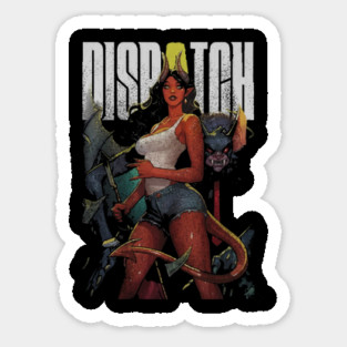Dispatch Game 2025 Lettering Sticker