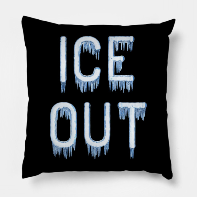 ice-out Pillow by Creatifly Graphic Tees