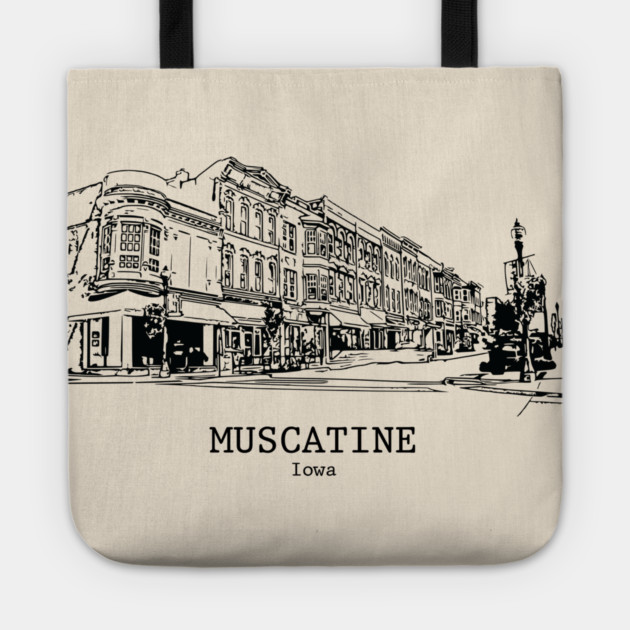 Muscatine - Iowa Tote by Lakeric