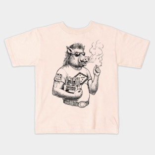 Born a Pig Kids T-Shirt