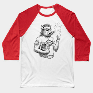 Born a Pig Baseball T-Shirt