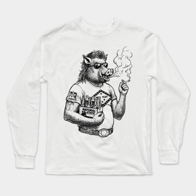 Born a Pig Long Sleeve T-Shirt by rt-shirts