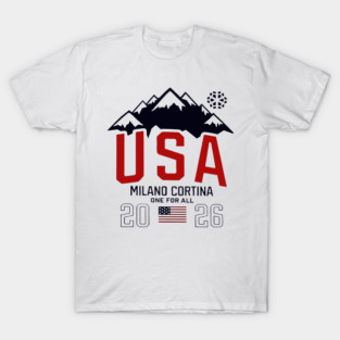 Team Usa 2026 Olympic Milano Cortina One For All T-Shirt