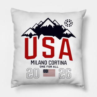 Team Usa 2026 Olympic Milano Cortina One For All Pillow