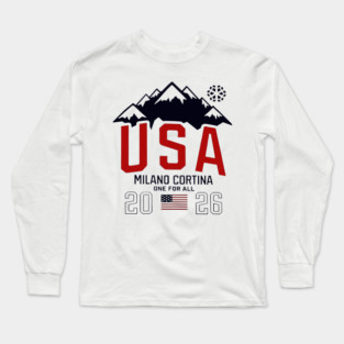 Team Usa 2026 Olympic Milano Cortina One For All Long Sleeve T-Shirt