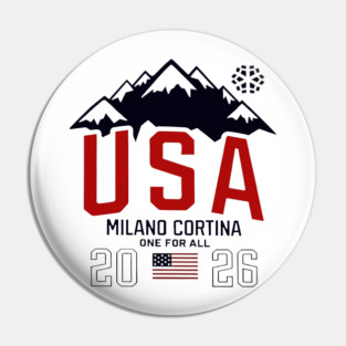 Team Usa 2026 Olympic Milano Cortina One For All Pin