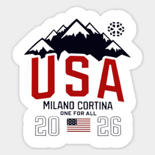 Team Usa 2026 Olympic Milano Cortina One For All Sticker