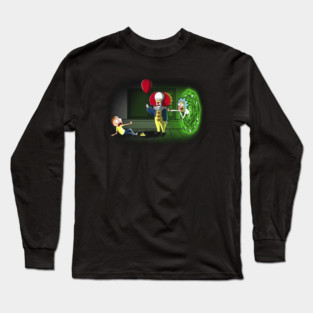 Rick, Morty & Pennywise Long Sleeve T-Shirt