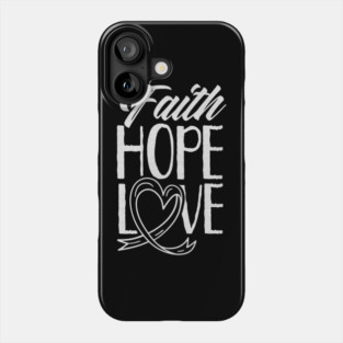 Faith Hope Love Pray Christian Belief Phone Case