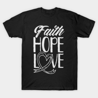 Faith Hope Love Pray Christian Belief T-Shirt