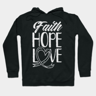 Faith Hope Love Pray Christian Belief Hoodie