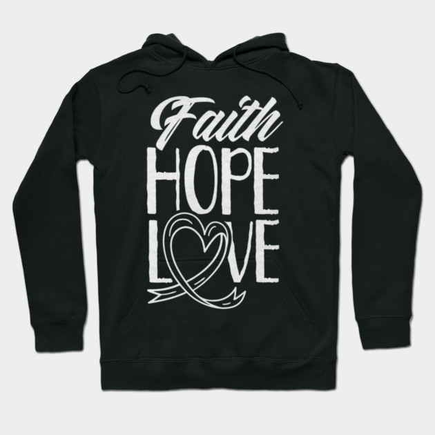 Faith Hope Love Pray Christian Belief Hoodie by yangho