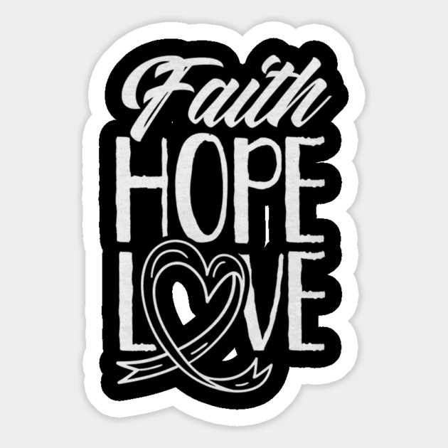 Faith Hope Love Pray Christian Belief Magnet by yangho