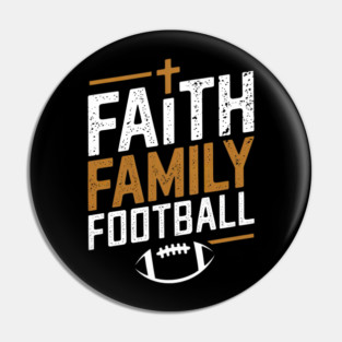 Family Football Christian Pin