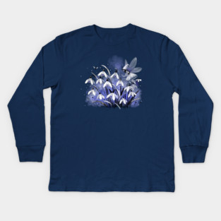 Snowdrop Fairy Kids Long Sleeve T-Shirt