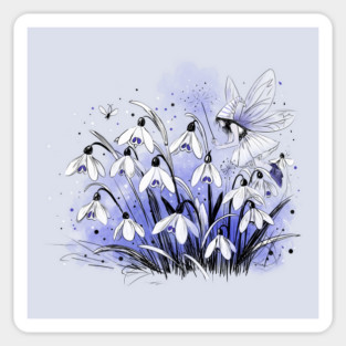 Snowdrop Fairy Sticker