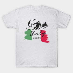 Milano Cortina 2026 Italy Winter Sports olympic 2026 T-Shirt
