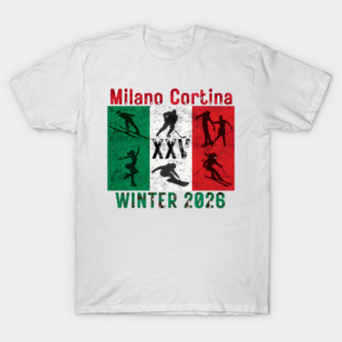 Milano Cortina 2026 Italy Winter Sports olympic 2026 T-Shirt