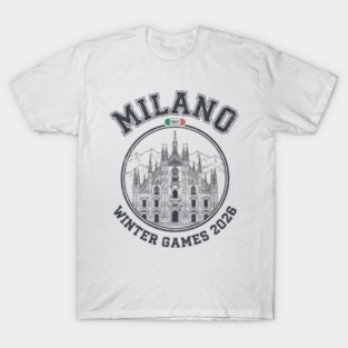 Milano Cortina 2026 Italy Winter Sports olympic 2026 T-Shirt