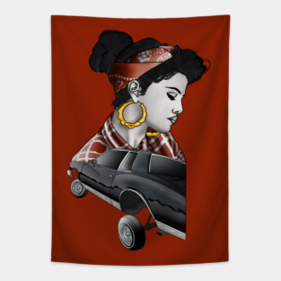 Lowrider chola Tapestry