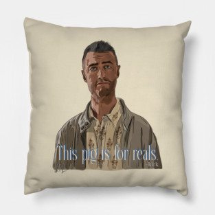 A Film By Kirk: This Pig Is For Reals Pillow