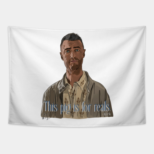 A Film By Kirk: This Pig Is For Reals Tapestry by 51Deesigns