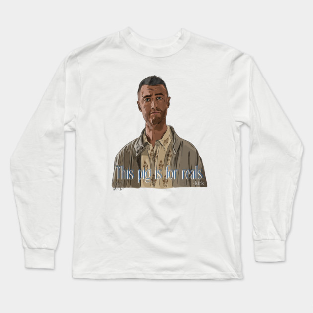 A Film By Kirk: This Pig Is For Reals Long Sleeve T-Shirt by 51Deesigns