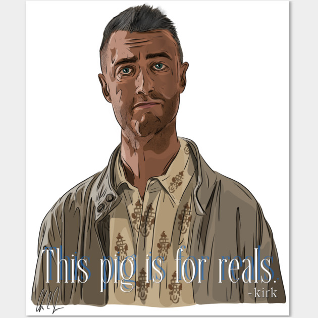 A Film By Kirk: This Pig Is For Reals Wall Art by 51Deesigns