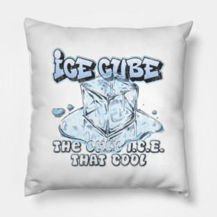 Ice Cube || The Only ICE That Cool - West Coast Hip Hop Fan Art Pillow
