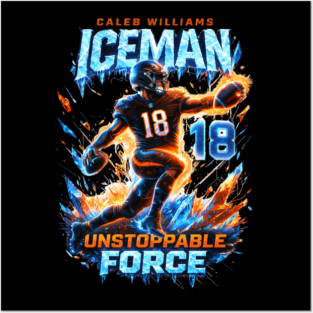 caleb-williams-iceman Posters and Art