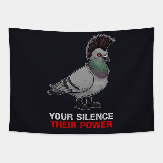 Your Silence Their Power Tapestry by Charles's Store 8