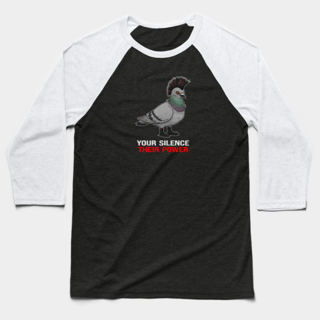 Your Silence Their Power Baseball T-Shirt by Charles's Store 8